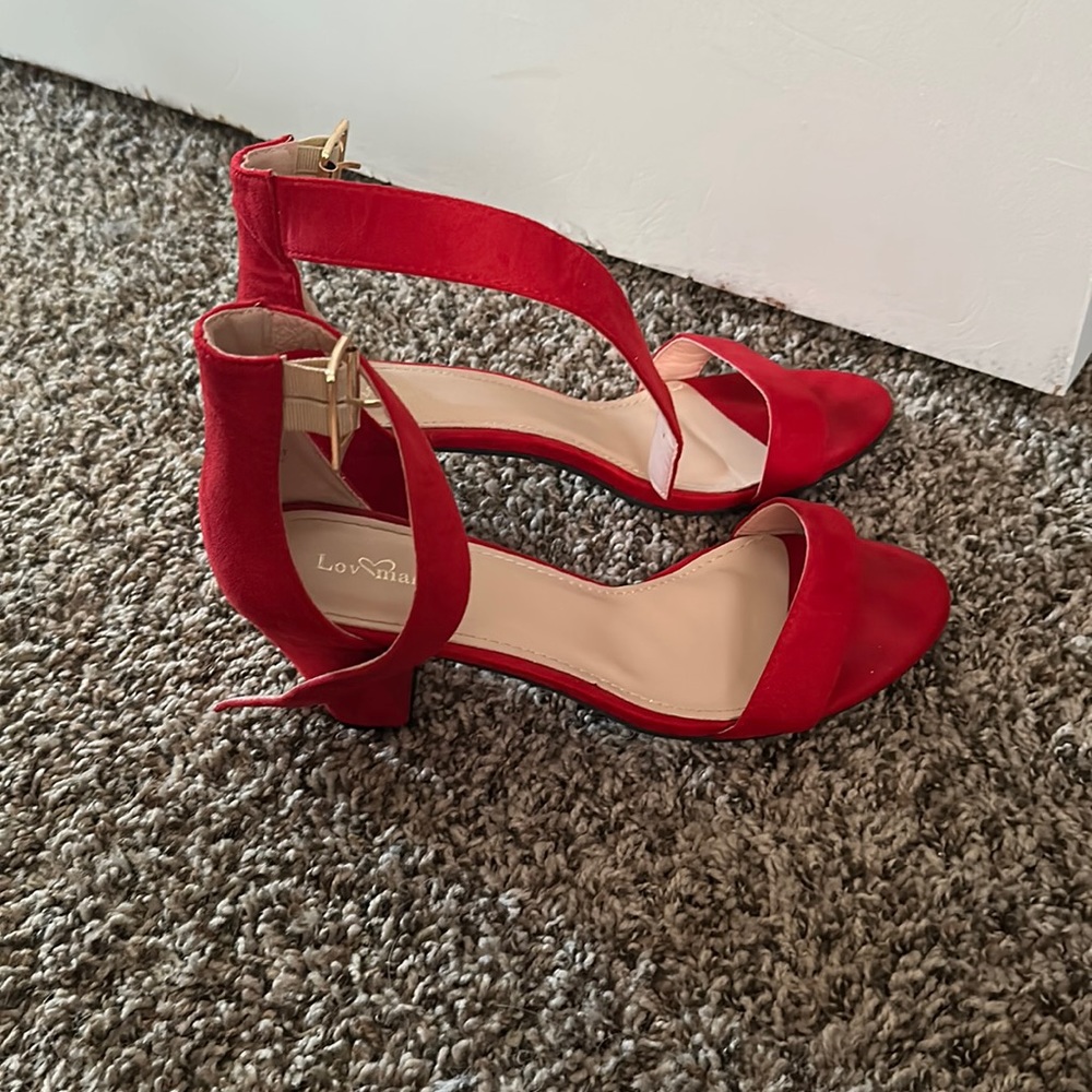 Love mark red heels